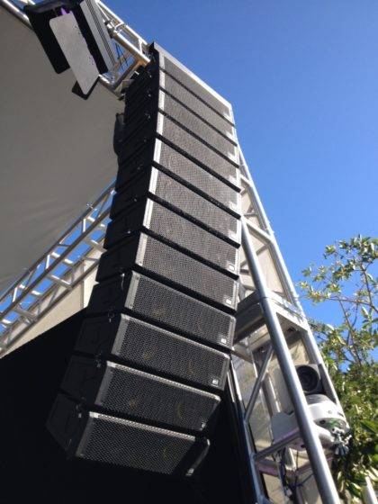 al-4 12 box line array PA and Monitor System